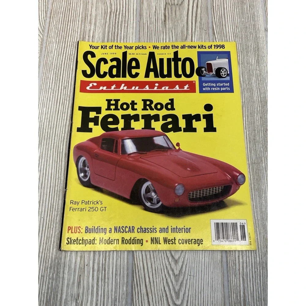 Scale Auto Enthusiast Magazine June 1999 Model Car Concept Ferrari NASCAR